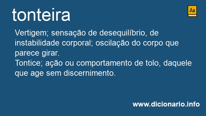 Significado de tonteiras