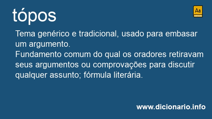 Significado de topoi