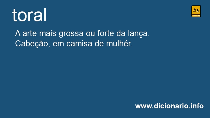 Significado de toral