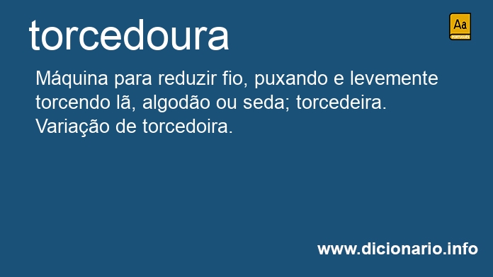 Significado de torcedoura