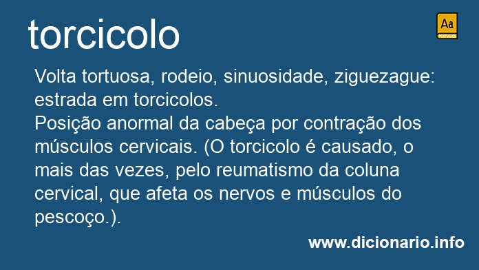 Significado de torcicolo