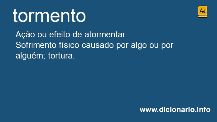 Significado de tormento