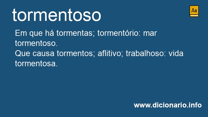 Significado de tormentoso