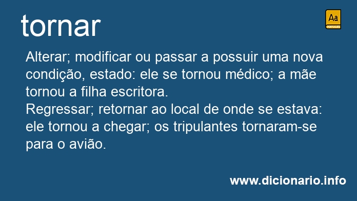 Significado de tornar