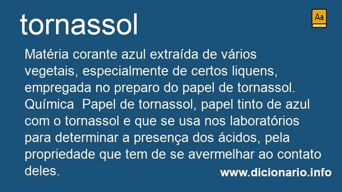 Significado de tornassol