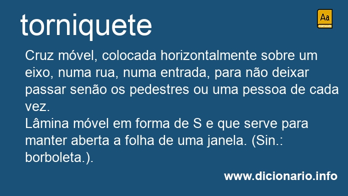 Significado de torniquetes