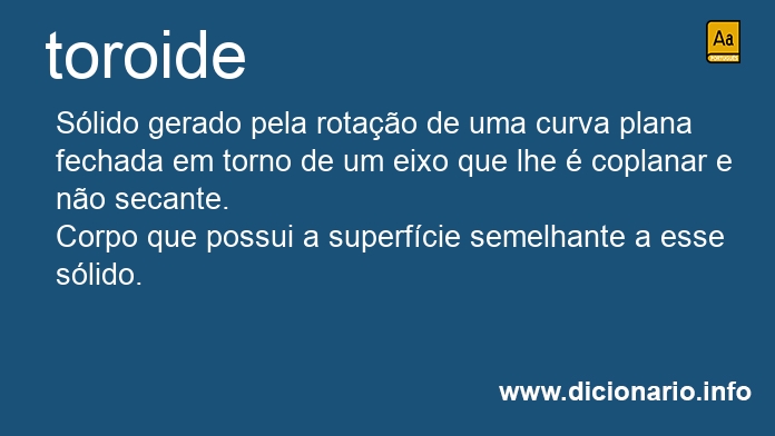 Significado de toroide