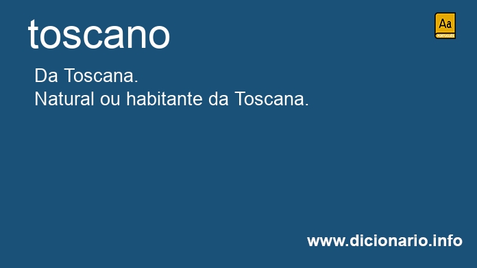Significado de toscana