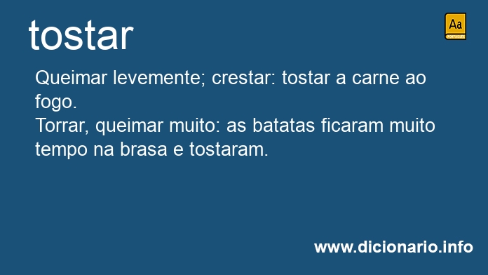 Significado de tostaste
