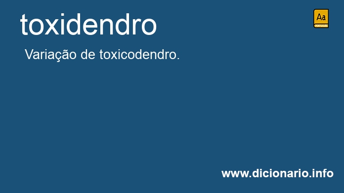 Significado de toxidendro