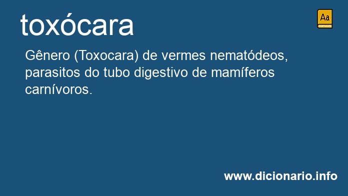 Significado de toxcara