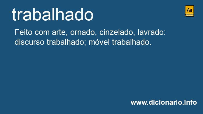 Significado de trabalhado