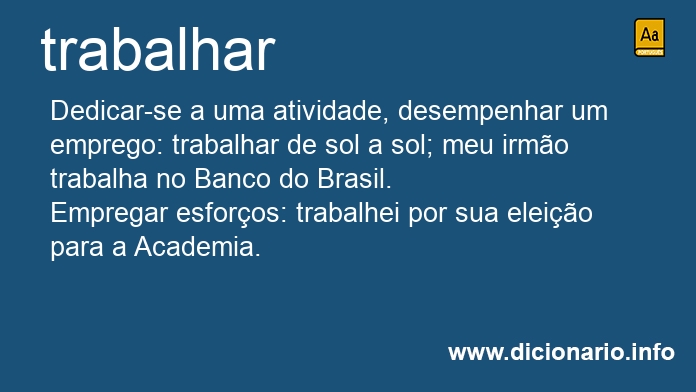 Significado de trabalhai