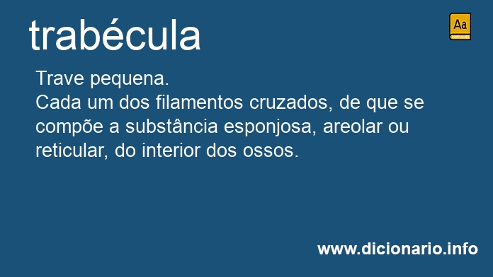 Significado de trabcula