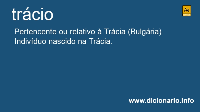 Significado de trcia