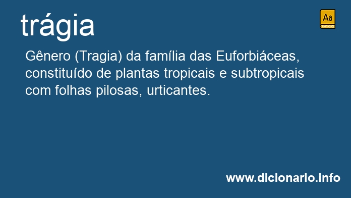 Significado de trgia
