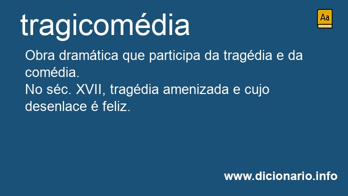 Significado de tragicomdia