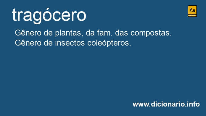 Significado de tragcero