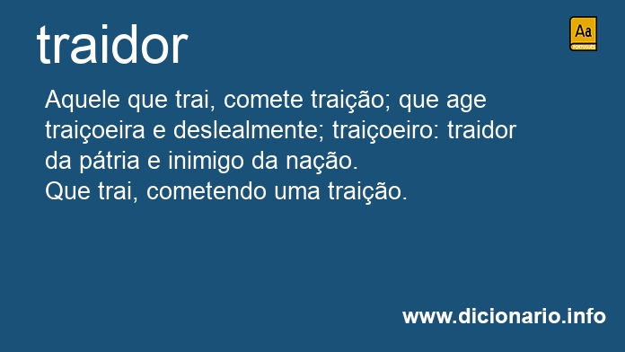 Significado de traidor