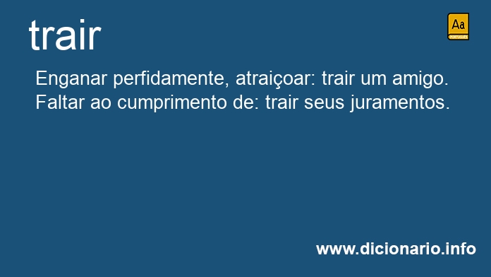 Significado de traindo