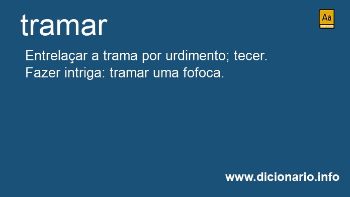 Significado de tramar