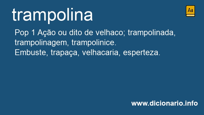 Significado de trampolina