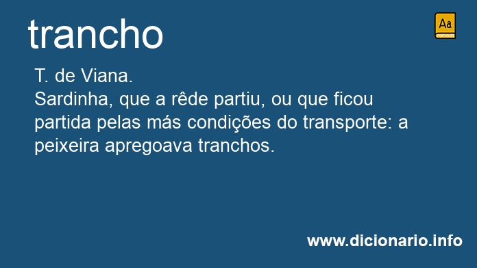 Significado de trancho