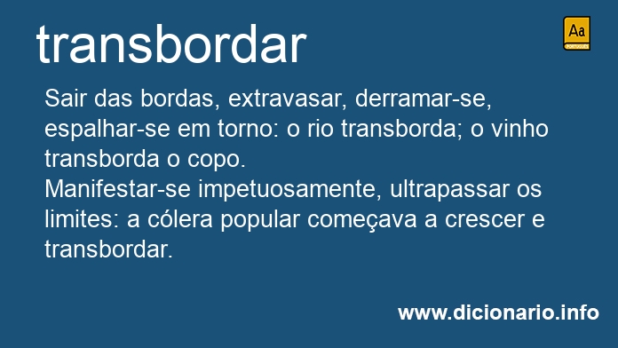 Significado de transbordaremos