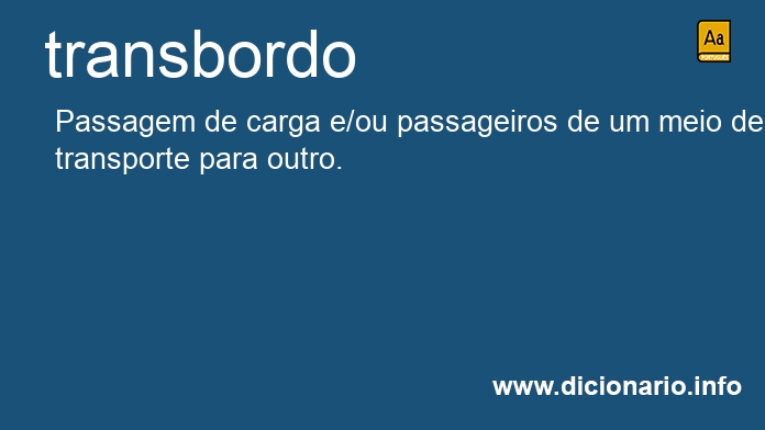 Significado de transbordo