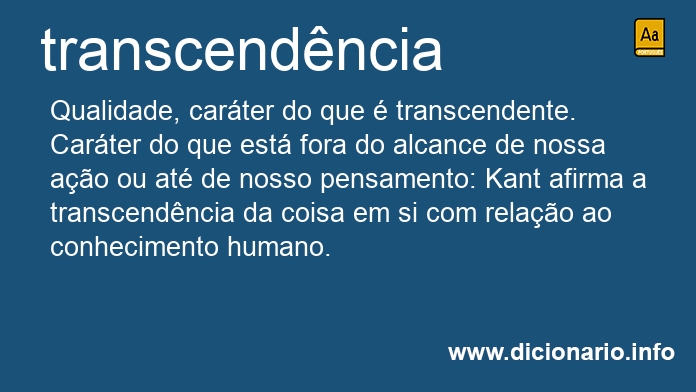 Significado de transcendncia