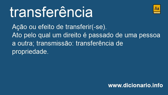 Significado de transferncia