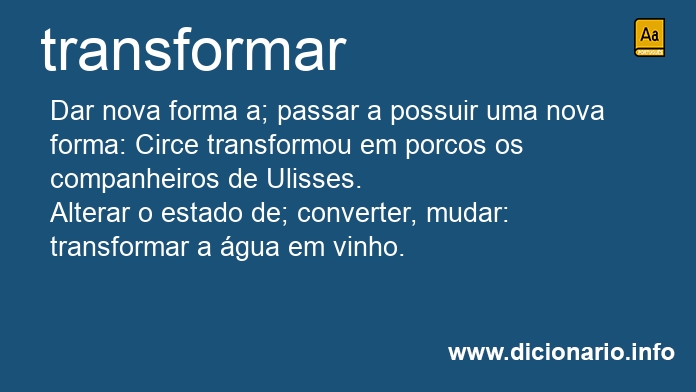 Significado de transforma