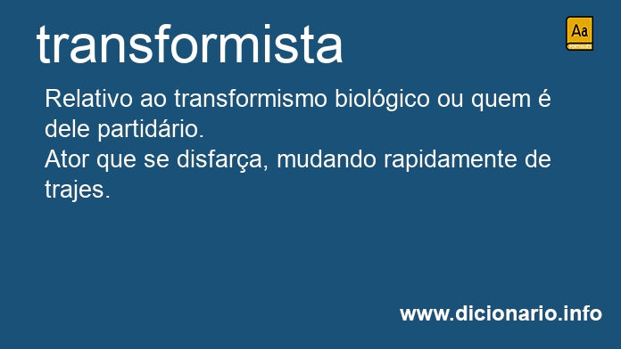 Significado de transformistas