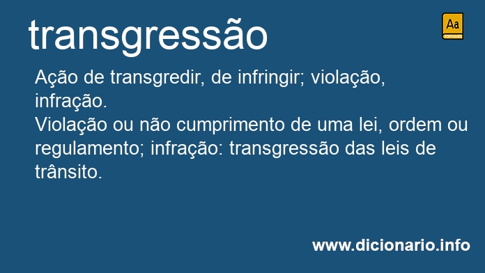 Significado de transgresses