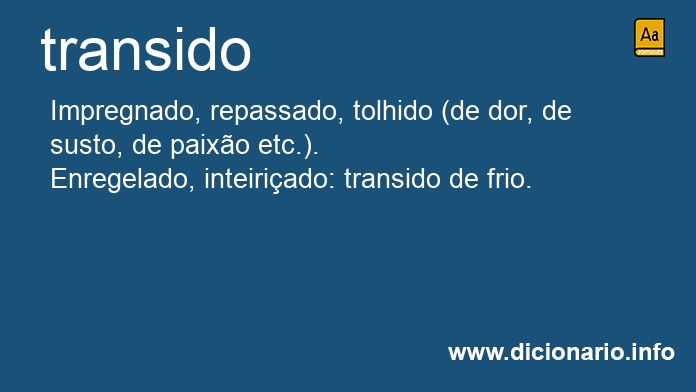 Significado de transida
