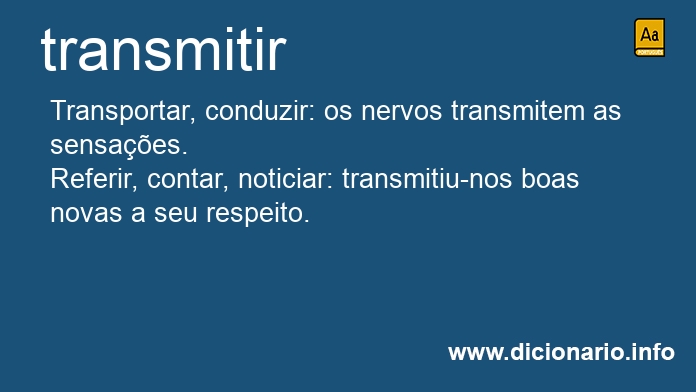 Significado de transmitam