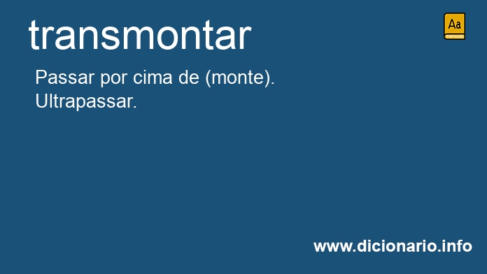 Significado de transmontam