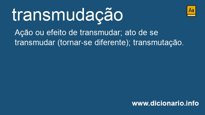 Significado de transmudaes