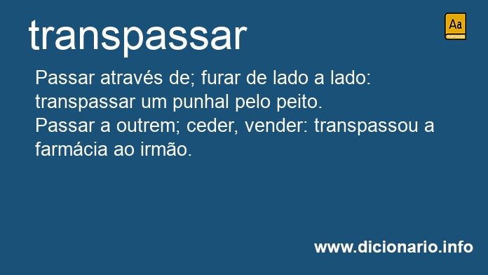 Significado de transpassa