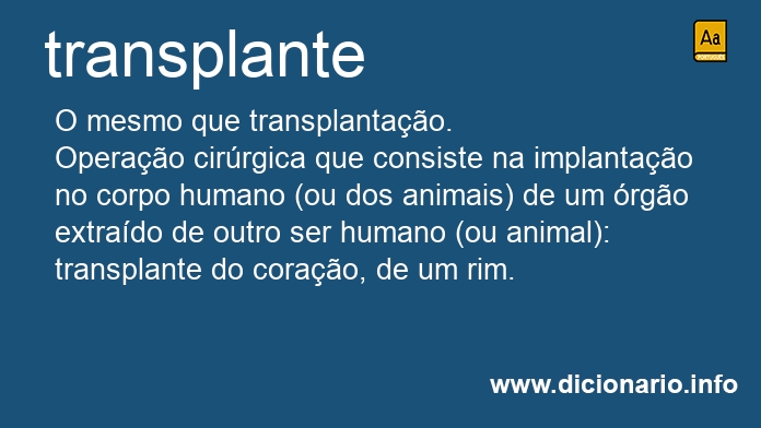 Significado de transplante
