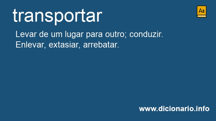 Significado de transportara