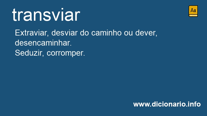 Significado de transviai