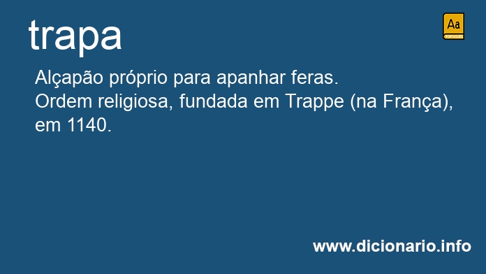 Significado de trapa