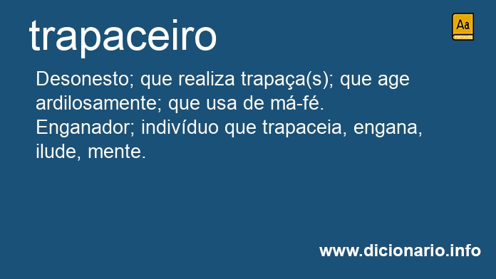 Significado de trapaceira