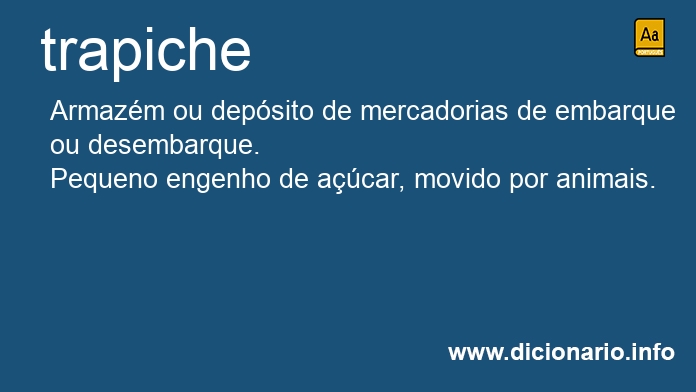 Significado de trapiche