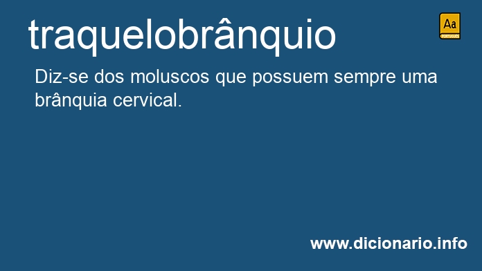 Significado de traquelobrnquio