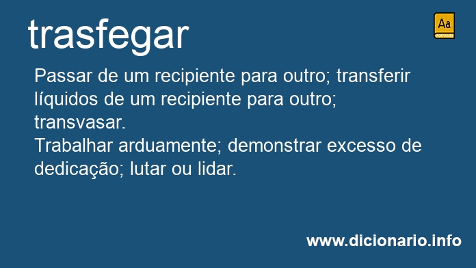 Significado de trasfegam