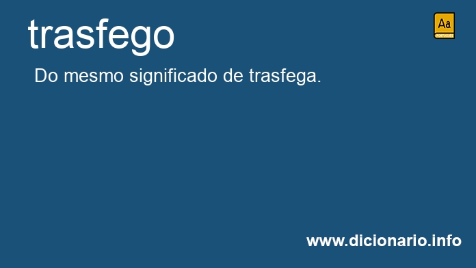 Significado de trasfego