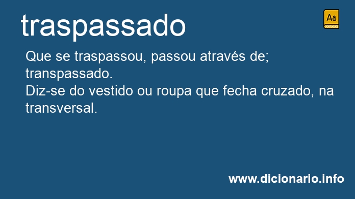 Significado de traspassado