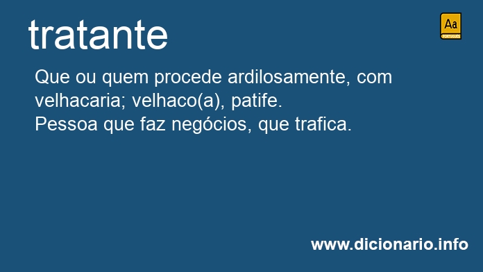 Significado de tratantes